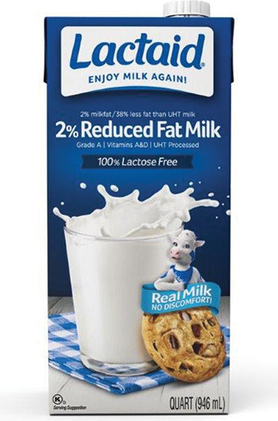 LACTAID ASEPTIC LACTOSE FREE 2% REDUCED FAT MILK – Neymarfarm