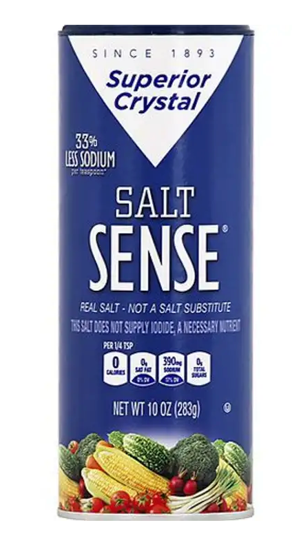 thumbnail image 2 of Salt Sense All Natural Salt – 33% Less Sodium – Pack Of 3 (10 Oz Each) 2 of 5