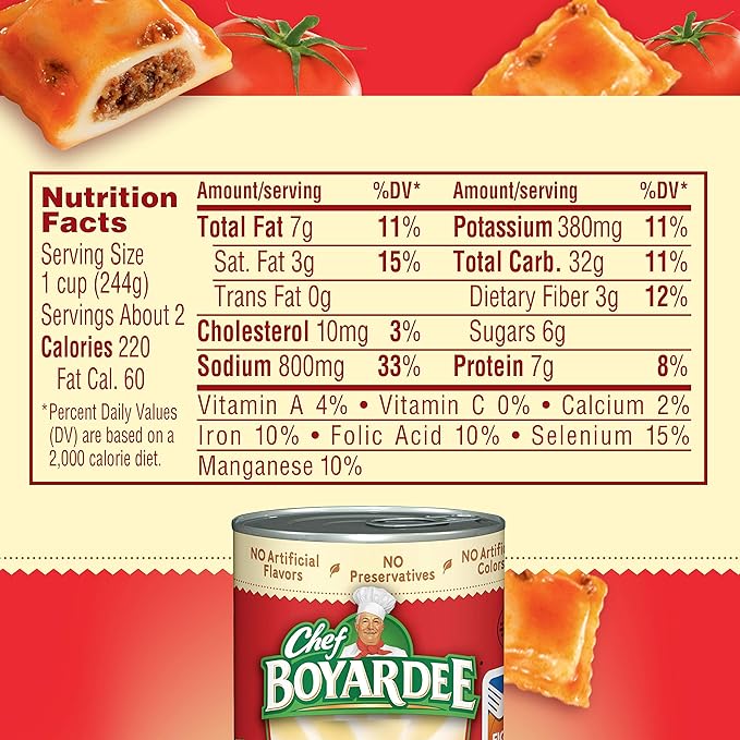 Load image into Gallery viewer, CHEF BOYARDEE BEEF RAVIOLI IN PASTA SAUCE
