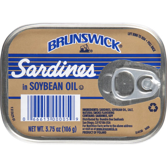 BRUNSWICK SARDINES IN SOYBEAN OIL