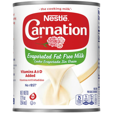 CARNATION EVAPORATED FAT FREE MILK