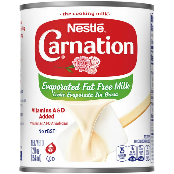 CARNATION EVAPORATED FAT FREE MILK