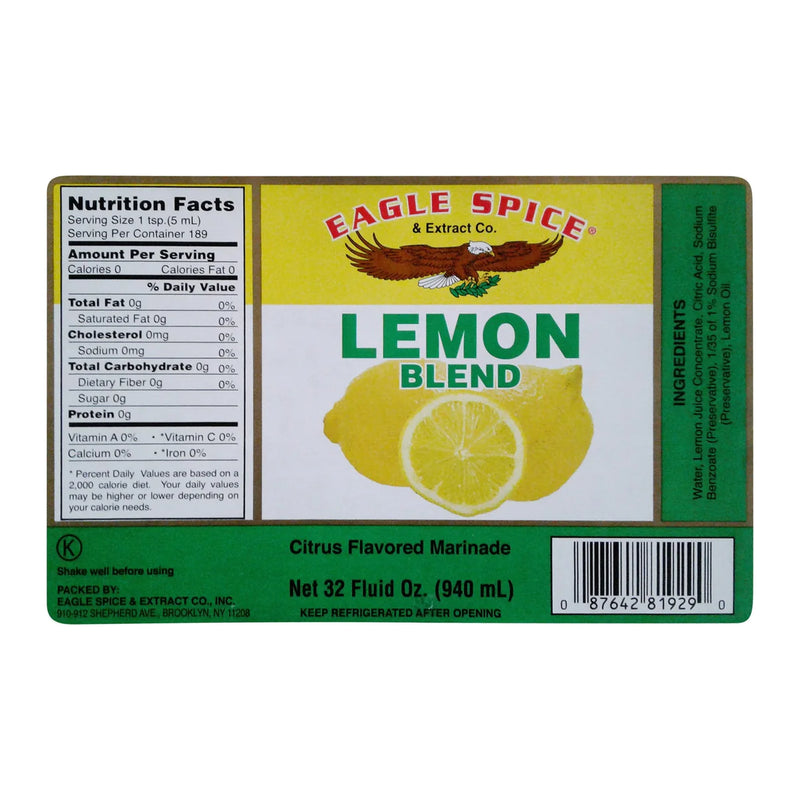 Load image into Gallery viewer, EAGLE SPICE LEMON BLEND CITRUS FLAVORED MARINADE
