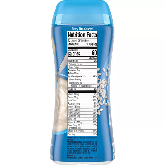Gerber Added Rice Formulas GERBER CEREAL FOR BABY RICE – Neymarfarm