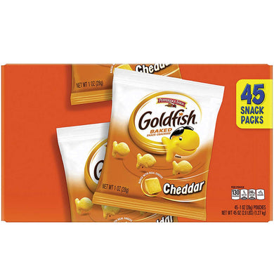 GOLDFISH CHEDDAR CHEESE CRACKERS BAKED SNACK