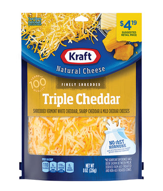 KRAFT FINELY SHREDDED TRIPLE CHEDDAR