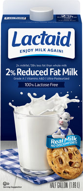 LACTAID LACTOSE FREE 2% REDUCED FAT MILK