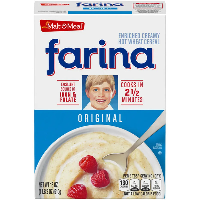 Load image into Gallery viewer, MALT O MEAL FARINA CREAMY HOT WHEAT CEREAL
