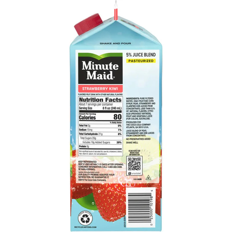 Load image into Gallery viewer, MINUTE MAID STRAWBERRY KIWI FRUIT DRINK
