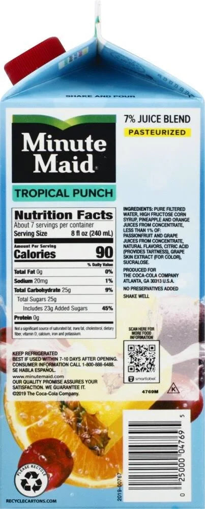 MINUTE MAID TROPICAL PUNCH