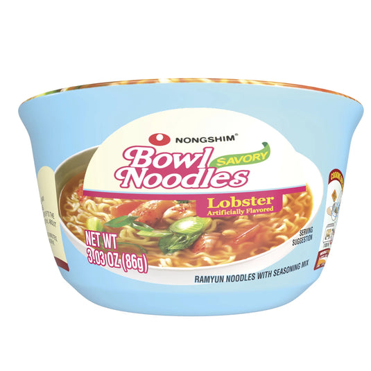 NONGSHIM BOWL NOODLES LOBSTER ARTIFICIALLY FLAVORED