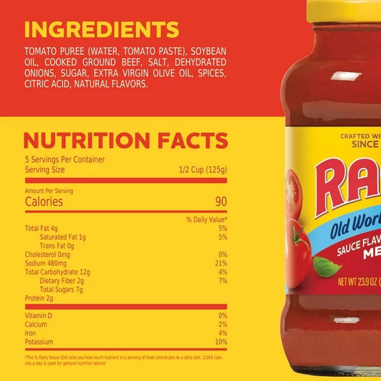 RAGÚ OLD WORLD STYLE SAUCE FLAVORED WITH MEAT