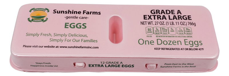 Load image into Gallery viewer, SUNSHINE FARMS EXTRA LARGE EGGS
