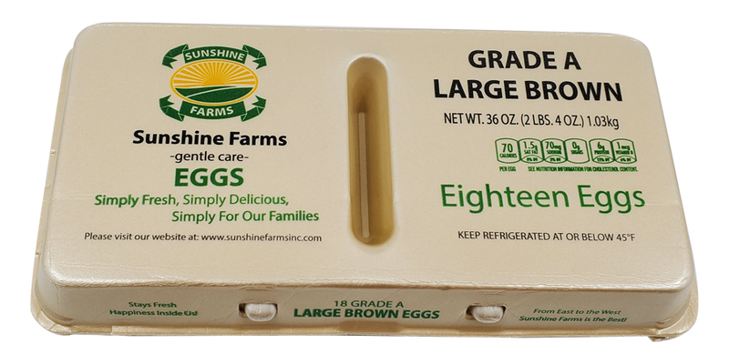 Load image into Gallery viewer, SUNSHINE FARMS LARGE BROWN EGGS
