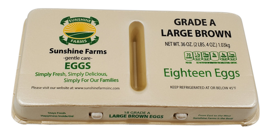 SUNSHINE FARMS LARGE BROWN EGGS