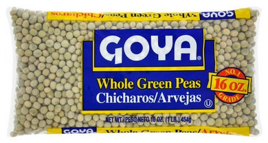 GOYA BAG OF WHOLE GREEN PEAS