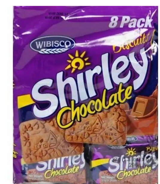 WIBISCO SHIRLEY BISCUITS CHOCOLATE 8 PACKS