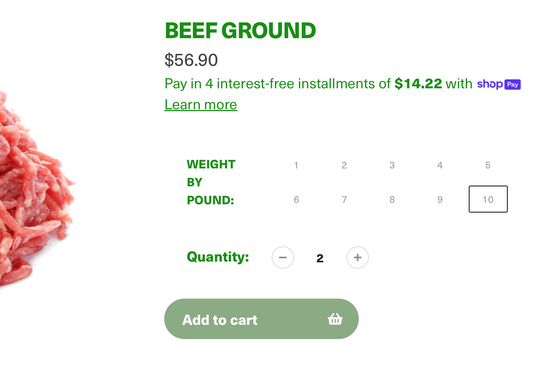 WHEN BUYING BY POUND