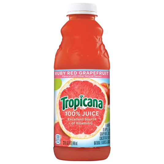 TROPICANA RUBY RED GRAPEFRUIT JUICE PLASTIC