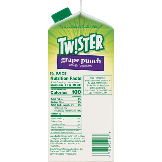 TROPICANA TWISTER GRAPE PUNCH